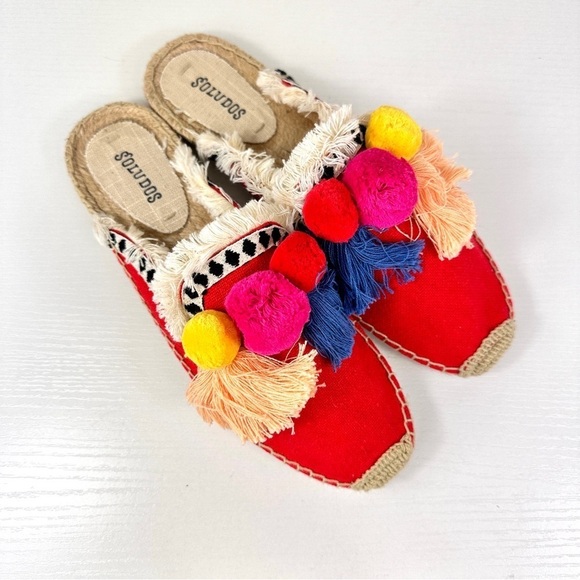 Soludos Pommed Espadrille Slides Size 8.5 - Picture 1 of 10